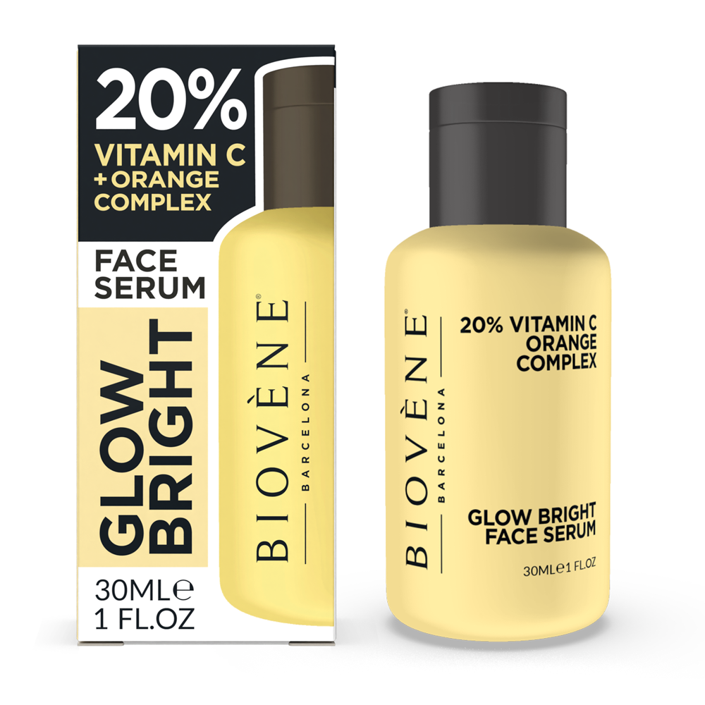 GLOW BRIGHT 20% Vitamin C + Orange Complex Facial Serum Treatment