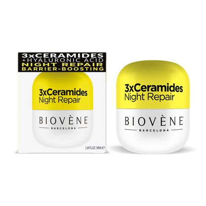 3X CERAMIDES NIGHT REPAIR Barrier-Boosting Night Cream with Extra-Hydrating HA, Ceramides, CICA &amp; Organic Banana